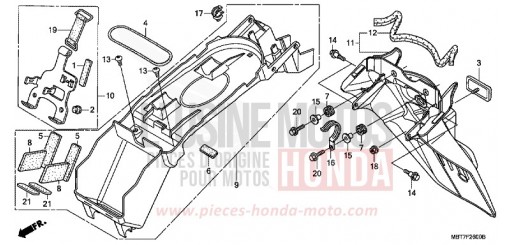 GARDE-BOUE ARRIERE XL1000V7 de 2007